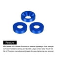 thumbnail image 4 of Uxcell Cone Cup Countersunk Washers Anodized Aluminum Gaskets for Screw RC Dark Blue M3 50 Pcs, 4 of 6