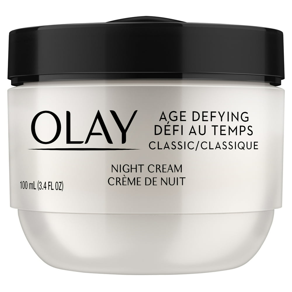 Olay Age Defying Classic Night Cream, Face Moisturizer, 3.4 oz