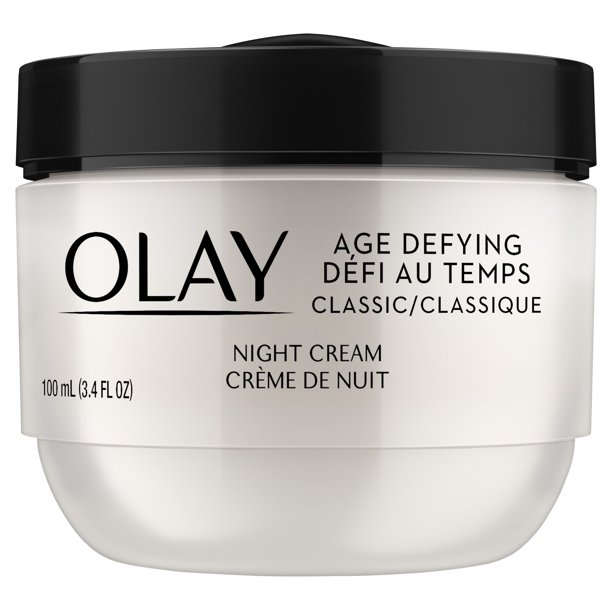 Olay Age Defying Classic Night Cream, Face Moisturizer, 3.4 oz