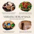 thumbnail image 5 of Sac en Toile de Jute Réutilisable Multi-Usage y Pouces Sac de Course pour Pommes de Terre 23 Pouces Adapté pour Usage Extérieur pour Légumes et Jardinage Sac en Toile de Jute, 5 of 5