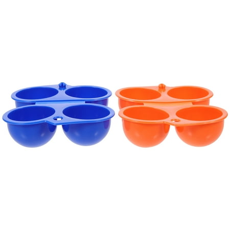 

2 Pcs Portable Egg Carton Storage Case Carrier Fridge Containers Holder Camping Outdoor Boiled