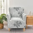 thumbnail image 4 of LKJYER Armchair Slipcovers Printed Chair Covers Armchair 1-Piece Stretch Chair Covers for Living Room Nonslip Outdoor Armchair Slipcover Kids Pets Friendly Furniture Protector, 4 of 7