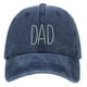 thumbnail image 1 of DAD MOM Letters Embroidery Baseball Cap 100% Cotton Washed Fisherman's Hat Fashion Couple Snapback Men Trucker Hats Hip-hop Caps Gao Jinjia LED, 1 of 2