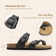 thumbnail image 4 of Sandalias tipo chancla con tira ajustable para mujer DREAM PAIRS en negro, 4 of 8