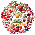 thumbnail image 2 of Yatrandify Colorful Apple Stickers Waterproof Vinyl Stickers Lovely Decorative Stickers for Laptops Notebooks DIY, 2 of 9