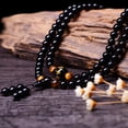 thumbnail image 1 of Collier de Perles de Prière Bouddhiste Tibet Simulator Bracelet, 1 of 8