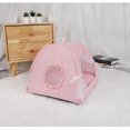 thumbnail image 7 of Cute Cat Tent Decorative Outdoor/Indoor Floral Cats Cave Bed Portable for Indoor Cats and Small Dogs with Soft Cool Mat Outside Summer Cat House Large 20x20x18 in (Green2), 7 of 7