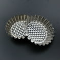 thumbnail image 6 of 12pcs Stainless Steel Round Lace Egg Tart Molds Reusable Tartlet Moulds Baking Cup, 6 of 6