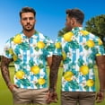 thumbnail image 5 of Binienty Tropical Golf Matching Couple Golf Shirts Lightweight Moisture Wicking Couple Shirt Comfortable Zip Up Collar Athletic Tops for Workout Pickleball Running, 5 of 7