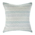 thumbnail image 3 of Ox Bay Ariya Spa Blue/White Chevron Cotton Adult Decorative Throw Pillow, 3 of 5