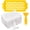 White, variant on Lip Balm Tubes Empty, 60Pcs 5.5ml (3/16 oz) Clear Plastic Lip Balm Container Tubes