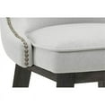 thumbnail image 6 of Home Square Ariana 26.25" Fabric Swivel Counter Stool in Walnut - Set of 3, 6 of 7