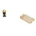 thumbnail image 1 of Estatua de mujer africana,Estante de oficina con estatua de mujer africana,Adorno de figura de resina delicado para el hogar,Bandeja para servir,Bandeja de cocina rectangular con asa, 1 of 8