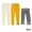 3PCS Beige+yellow+gray, variant on KYAIGUO Kids Toddler 3PCS Fall Winter Stretch Leggings for Boys Girls Solid Color Bottoms Pants Fleece Trousers Padded Slim Pants for Baby 3-13T