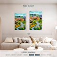 thumbnail image 4 of Elephant Stock New Mexico Landscape Wall Art - Vertical Multi Panel Canvas - Living Room Wall Decor - Places Multi Panel - Teal And Green Decor By Maxine Shore - 36" x 57", 4 of 8