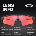 thumbnail image 4 of Oakley OO9208 Radar EV Path Rectangle Shaped Non-Polarized Sunglasses for Men - Includes Official Eyewear Kit - Matte Black Frame with Prizm Trail Torch Lens, 4 of 7