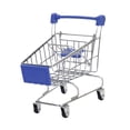 thumbnail image 3 of Mini carrito de compras de juguete, divertido y práctico para niños y niñas de 3 años en adelante. Azul oscuro, 3 of 9