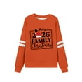 thumbnail image 4 of Women's Christmas Sweatshirts Loose Family Christmas 2026 Blouses Fashion Letter Printed Xmas Shirts Casual Long Sleeves Crewneck Pullover Tops, 4 of 6