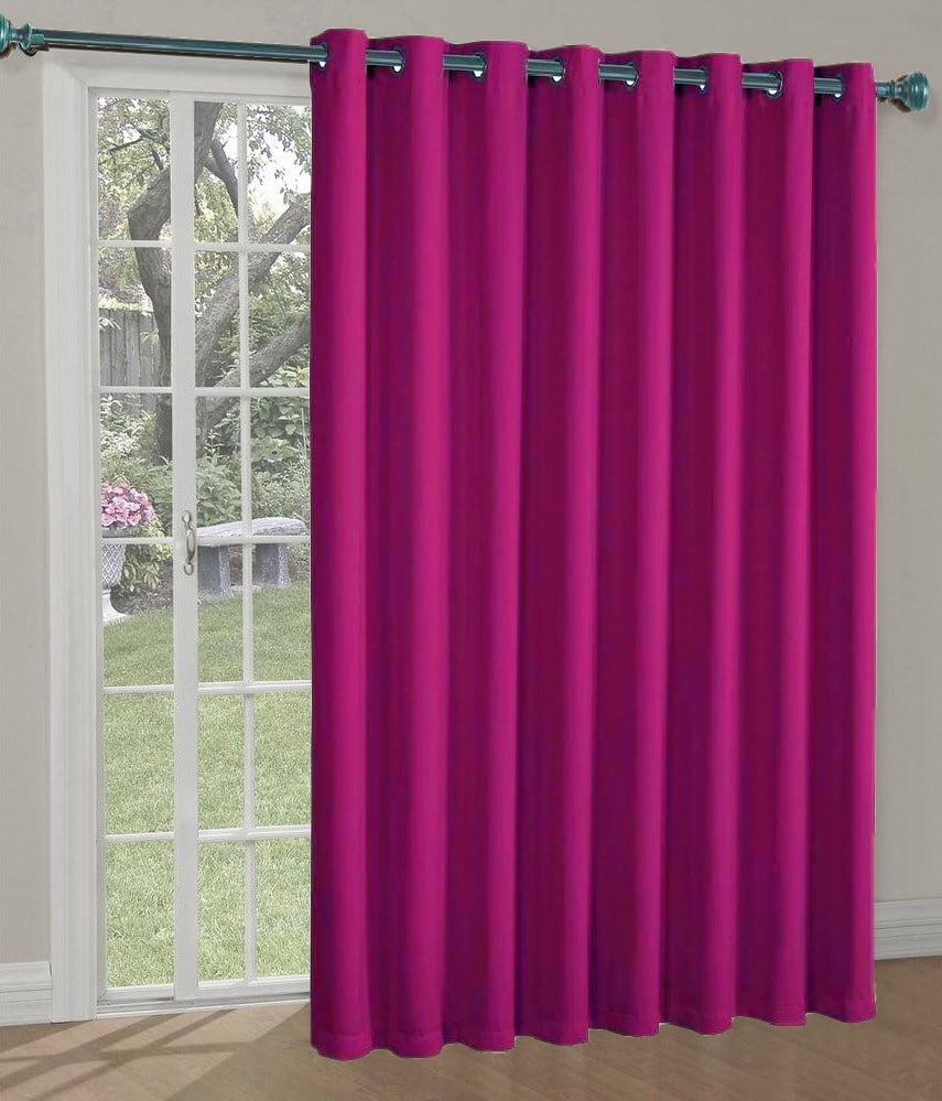 1 Set Light Filtering 100% Privacy Lined Blackout Window Curtains N32 Purple 