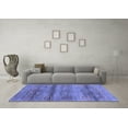 thumbnail image 3 of Ahgly Company Indoor Rectangle Abstract Blue Contemporary Area Rugs, 5' x 7', 3 of 4