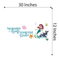 thumbnail image 4 of Mermaid Kisses And Starfish Wishes Mermaids Dolphin Creatures Seahorse Princess Fish Starfish Queen Sweet Dreams Bedtime Unicorn Dream Wall Decal Sticker Cling - Size: 30 In X 12 In, 4 of 5