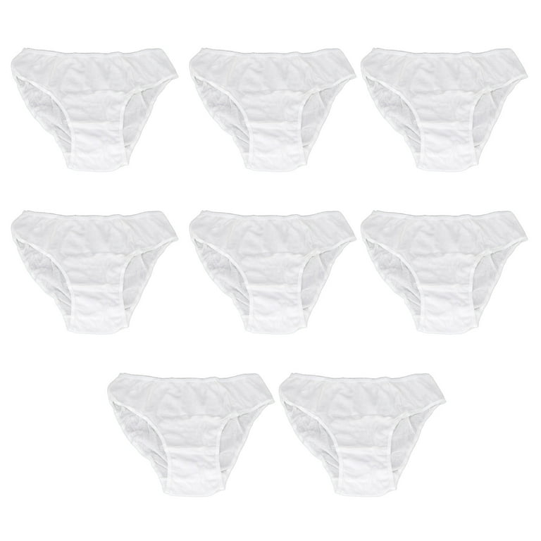 Ymiko Cotton Panties,Women Disposable Panties,8pcs Women Disposable  Underwear Hospital Travel Portable White Soft Breathable Postpartum Cotton  Panties 