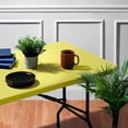 thumbnail image 4 of Sorfey Rectangle Picnic Table Cover Fitted Table Cloth with Bench Cover, 30" x 60" Yellow, 4 of 5