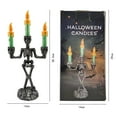 thumbnail image 3 of Skeleton Candle Lamp-Halloween Decorations-Halloween Skeleton Candelabra Decorations Led Light Up Candle Holder with Flashing Colored Theme for Home Tabletop, 3 of 6