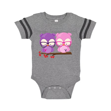 

Inktastic Valentine s Day Owls Owls In Love Hearts Gift Baby Boy or Baby Girl Bodysuit