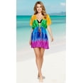 thumbnail image 4 of HAPPY BAY Women's Beachwear Summer Swim Beach Dress Cover ups for Swimwear Women Short Flowy Swimsuit Coverups Tops XL-XXL Multicolor, Tie Dye, 4 of 4