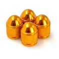 thumbnail image 1 of 4pcs Bullet Type Auto Car Tire Caps Covers (Golden), 1 of 5