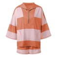 thumbnail image 4 of MuXiKeJi Clothes 2 Piece Short Sets for Women Summer Short Sleeve Button Down High Low Shirt and Shorts Casual Beach Vacation Set, 4 of 4