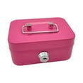 thumbnail image 4 of LNGOOR Cash Box with Lock Treasure Chest Money Box Metal Small Modern Collection Holder Piggy Bank Lock Box with Key for Prizes Adults Green, 4 of 8