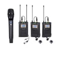 thumbnail image 2 of Wireless Microphone CVM-WM100 Plus 48-Channel Professional UHF Dual Wireless Lapel Microphone ,Easy to Operate, 2 of 7
