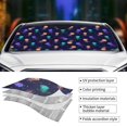 thumbnail image 5 of Disketp Windshield Sun Shade, Car Sun Shade For Front Window Sea Jellyfish Sunshades Sun Visor Protector Blocks Uv Rays Foldable, 5 of 9