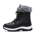 thumbnail image 4 of Women’s Snow Boot Waterproof Lace Up Mid-Calf Outdoor Winter Rubber Sole Deep Tread, 4 of 6