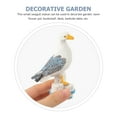 thumbnail image 5 of 2pcs Seagull Bird Figurine Resin Bird Statue Nautical Style Seagull Decor for Home Office Garden, 5 of 6