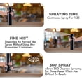 thumbnail image 3 of Continuous Mister Water Fine Mist Spray Bottle For Makeup Garden Hair200ml, 3 of 5