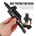 thumbnail image 3 of HONMEET Tripod for Microphone Black Alloy 1Set with Triangular Base for Video Recording, 3 of 7