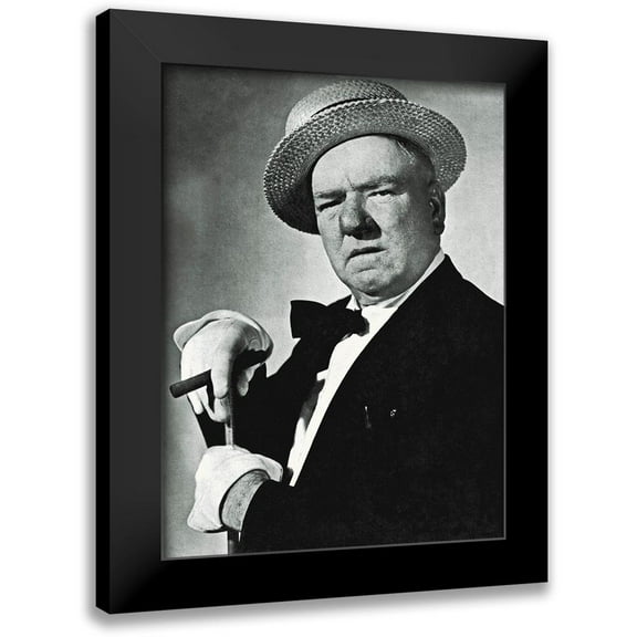 Hollywood Photo Archive 11x14 Black Modern Framed Museum Art Print Titled - Promotional Still - WC Fields - Follow Me Boys