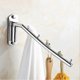 thumbnail image 5 of Wall Mounted Folding Hanger Rack with Swing Arm, Heavy Duty Stainless Steel Closet Organizer for Clothing Storage and Hanging System, 5 of 5