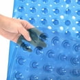 thumbnail image 6 of Sanmadrola Bath Tub Shower Mat 40 x 16 Inch Non-Slip and Extra Large, Bathtub Mat with Suction Cups, Machine Washable Bathroom Mats with Drain Holes Black, 6 of 7