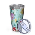 thumbnail image 2 of 16oz Tumblers Pioneer Flower Floral Print Pattern Stainless Steel Vacuum Insulated Double Wall Travel Tumbler Cups Mug with Lid and Straw,Cleaning Brush for Coffee,Tea, 2 of 4