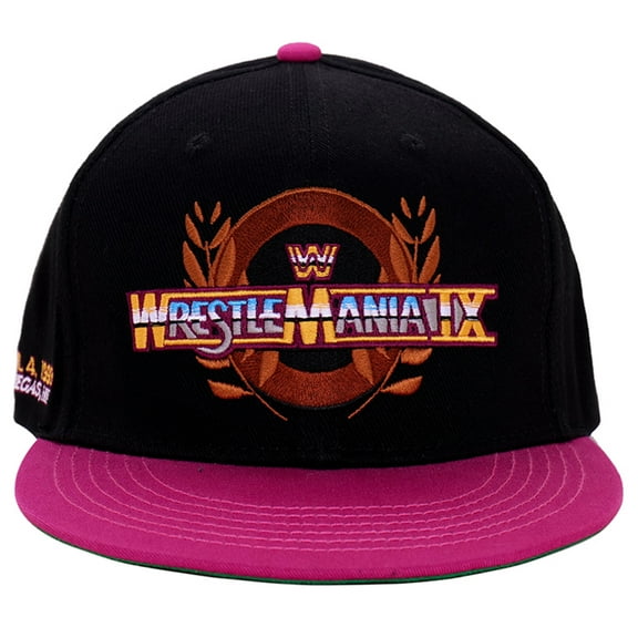 Men's Black/Pink WrestleMania IX Las Vegas '93 Snapback Hat