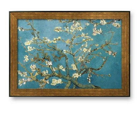 Antique Reproduction Wall Decor Framed Art Prints - Almond Blossoms by Vincent Van Gogh Interpretation in Original Reproduction Famous Painting Wall Decor -16