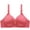 Pink, variant on VerPetridure Bras for Women Front Closure Woman's Solid Color Fashion Bowknot Comfortable Hollow Out Bra Underwear No Rims
