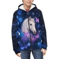 thumbnail image 3 of Forchrinse Horse Zip up Hoodies for Girls 14-16 Butterfly Full-Zip Hooded Sweatshirt Flower Long Sleeve Hoodie Jacket Casual Outerwear with Pocket, 3 of 7