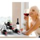 thumbnail image 2 of Small Freestanding Wine Rack for Countertop - Honeycomb Style Metal Wine Rack for 9 Bottles, Black, Wine Rack for Table, 2 of 5