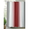 thumbnail image 2 of Fsddascl Gray Red Shower Curtain Set - Standard 72" x 72" Washable Bathtub Curtain with 12 Hooks, Modern Gradient Geometric Waterproof Fabric Stall Shower Curtains for Bathroom/Bathtub Décor, 2 of 6