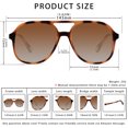 thumbnail image 5 of YDAOWKN Aviator Sunglasses for Womens Retro Trendy Sunglasses UV400 Protection, 5 of 6